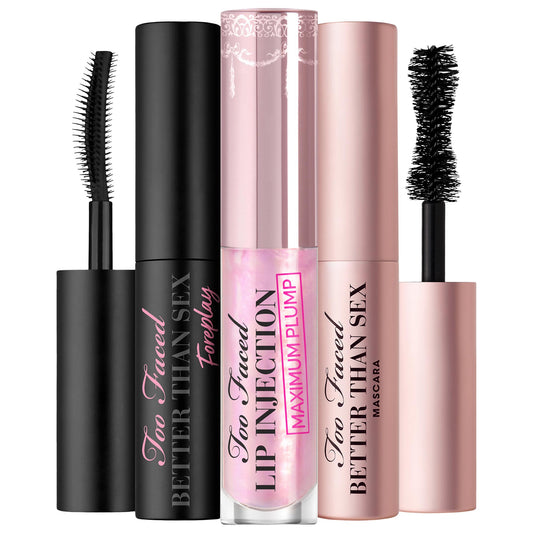 Mini Lashes & Lips On The Fly: Primer, Mascara + Lip Plumper Set