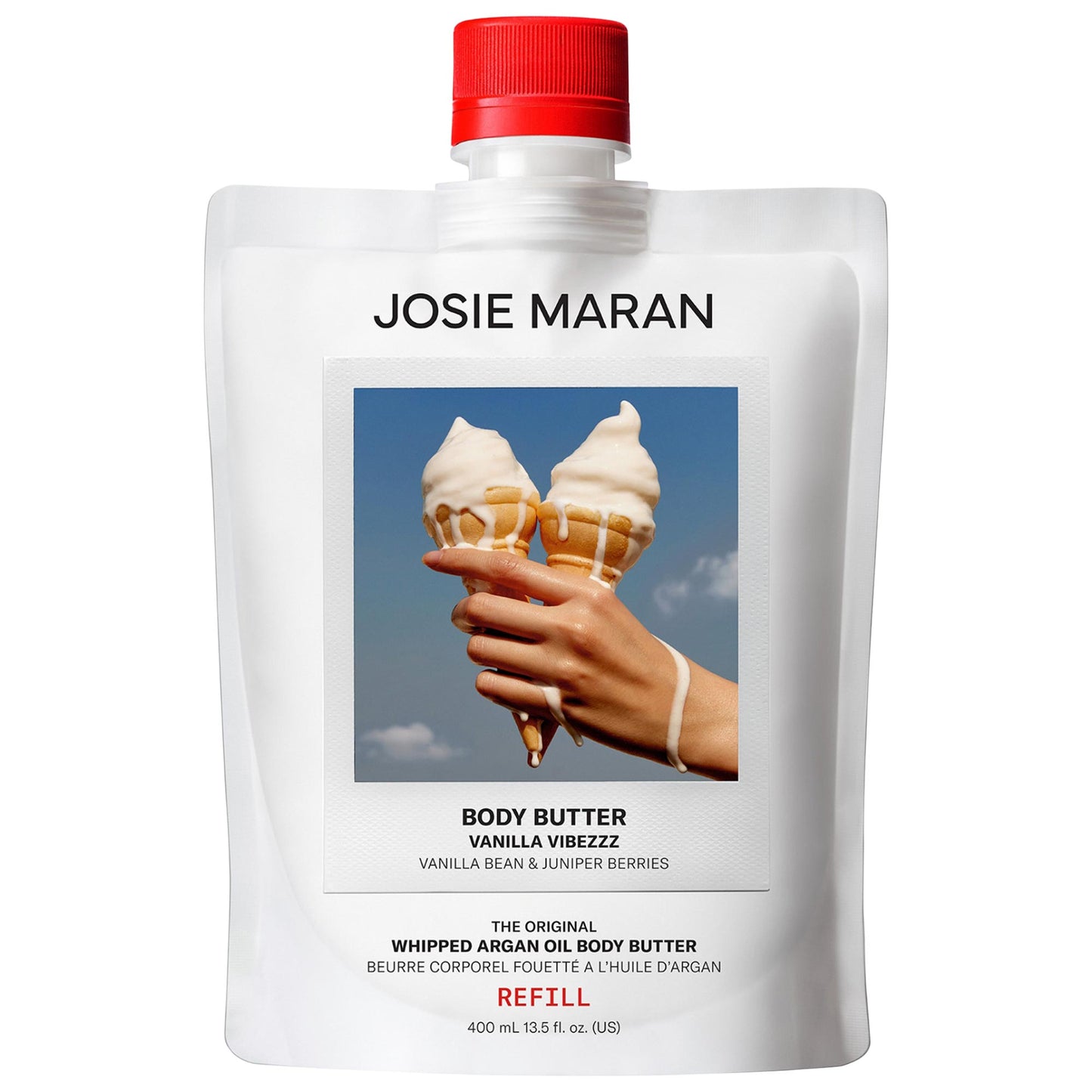 Vanilla Vibezzz   Whipped Argan Oil Refillable Firming Body Butter Jar