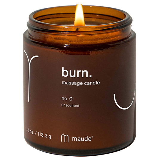 burn   jojoba oil massage candle
