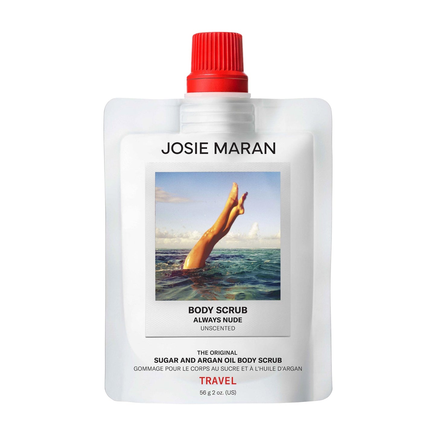Mini Always Nude (Unscented)   Argan Oil + Sugar Balm Refillable Exfoliating Body Scrub