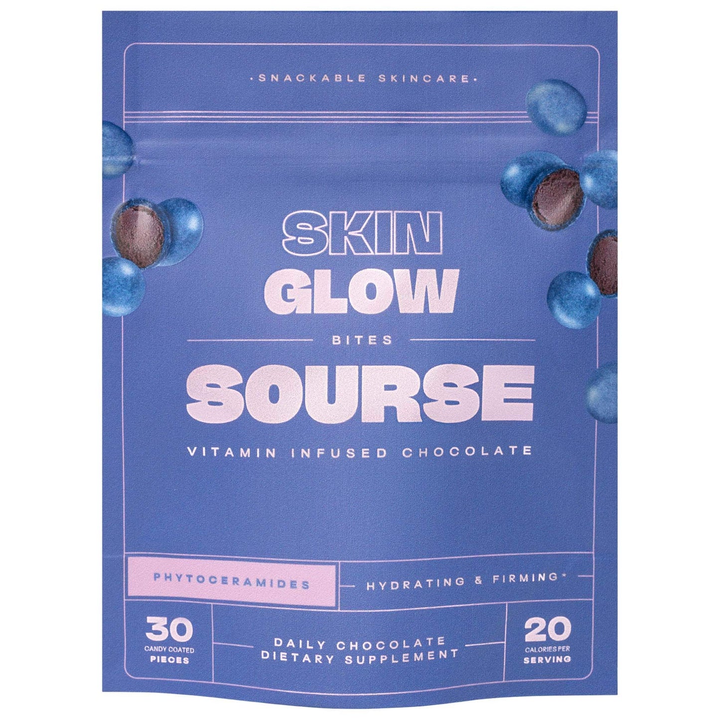 Skin Glow Bites  Vegan Ceramide Infused Chocolate Supplements