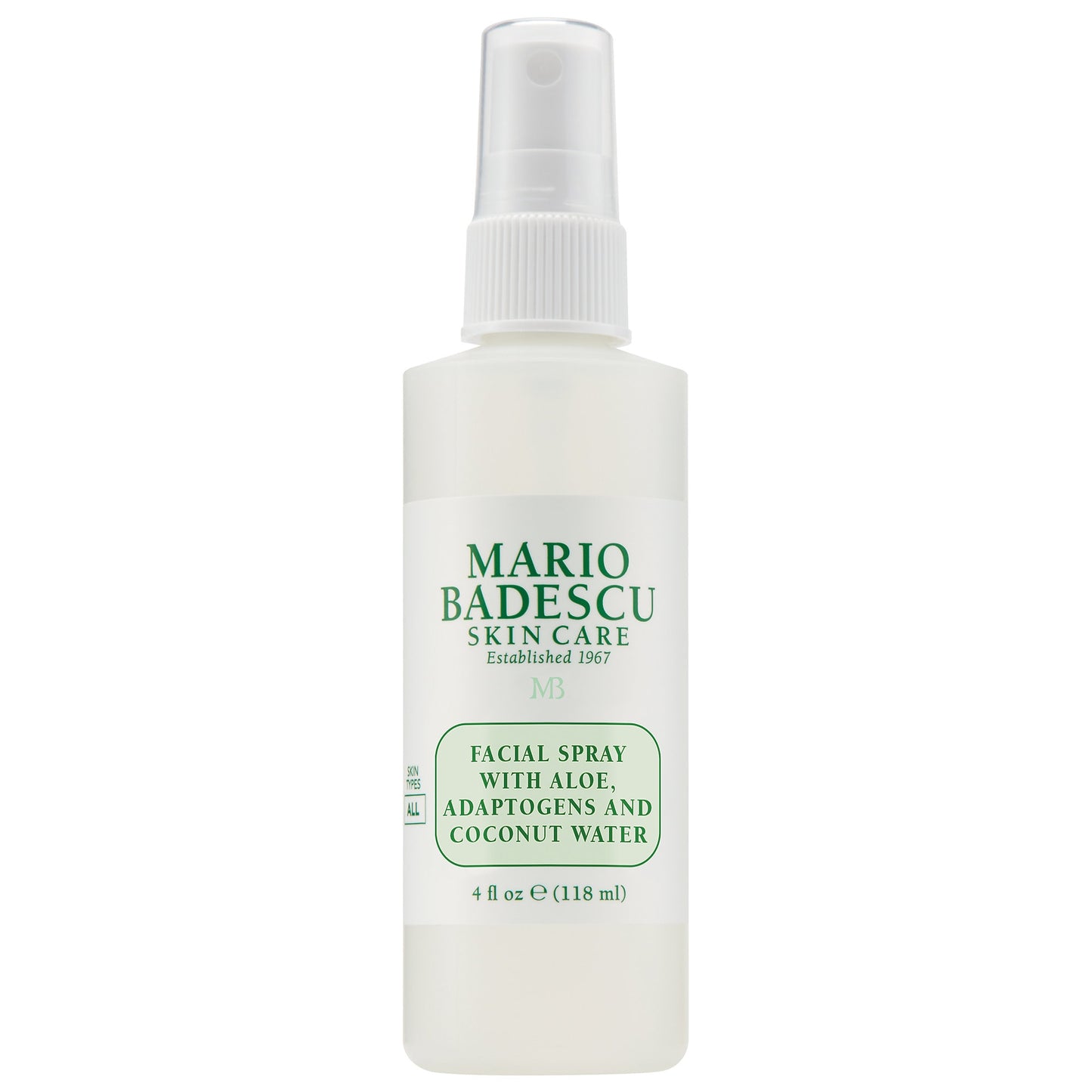 Facial Spray with Aloe Adaptogens, and Coconut Water