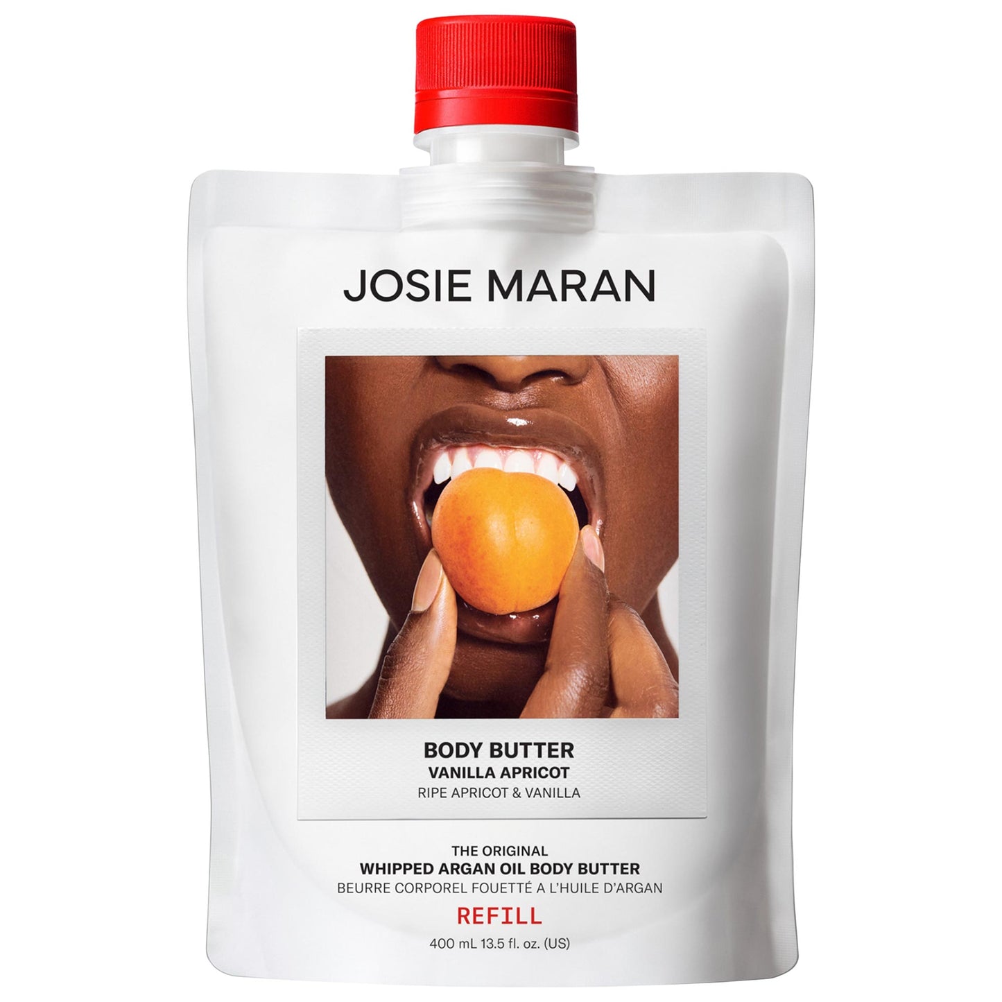 Vanilla Apricot   Whipped Argan Oil Refillable Firming Body Butter
