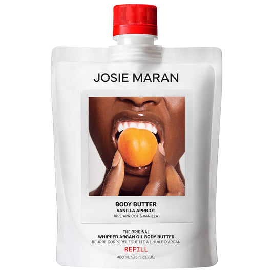 Vanilla Apricot   Whipped Argan Oil Refillable Firming Body Butter