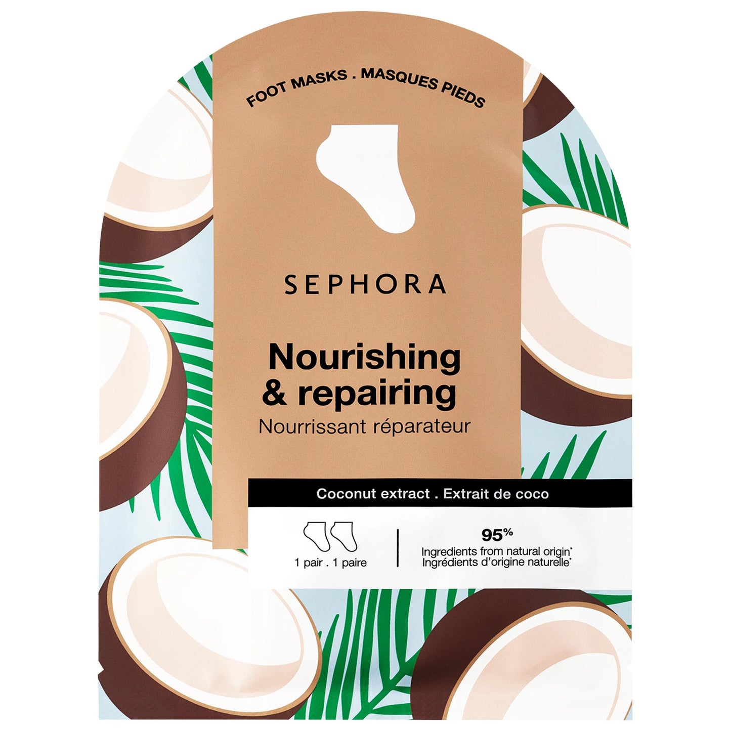 Nourishing Foot Mask in Coconut + Lavender