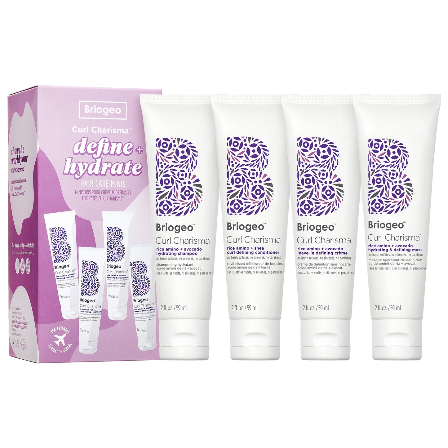 Curl Charisma™ Silicone Free Curly Hair Care Travel Kit