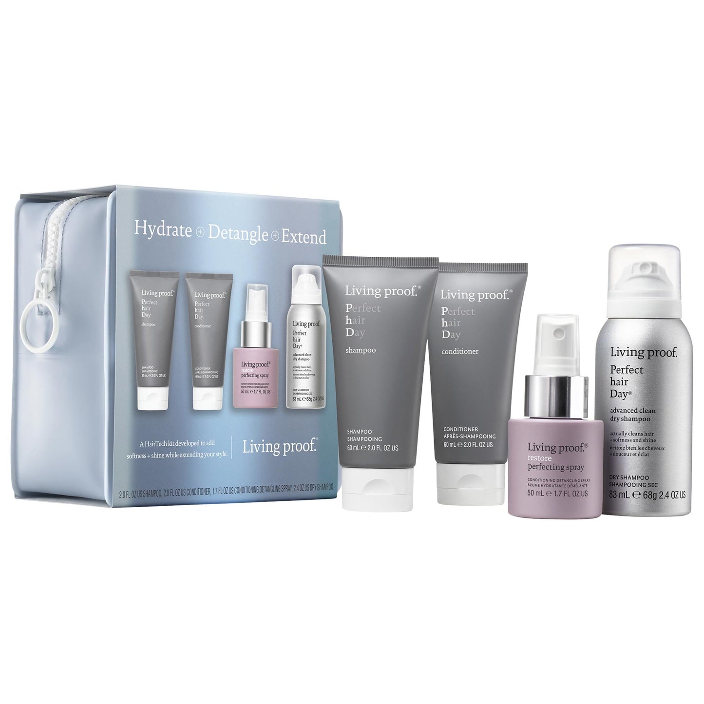 Hydrate, Detangle + Extend Hair  Kit