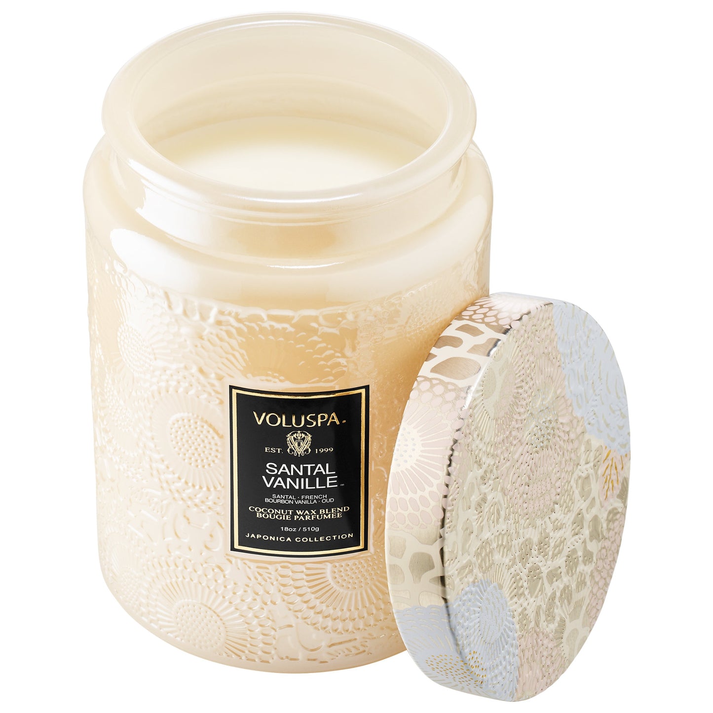 Santal Vanille Glass Jar Candle