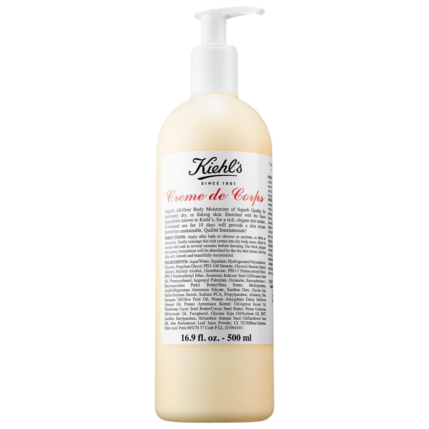 Crème de Corps Refillable Hydrating Body Lotion with Squalane