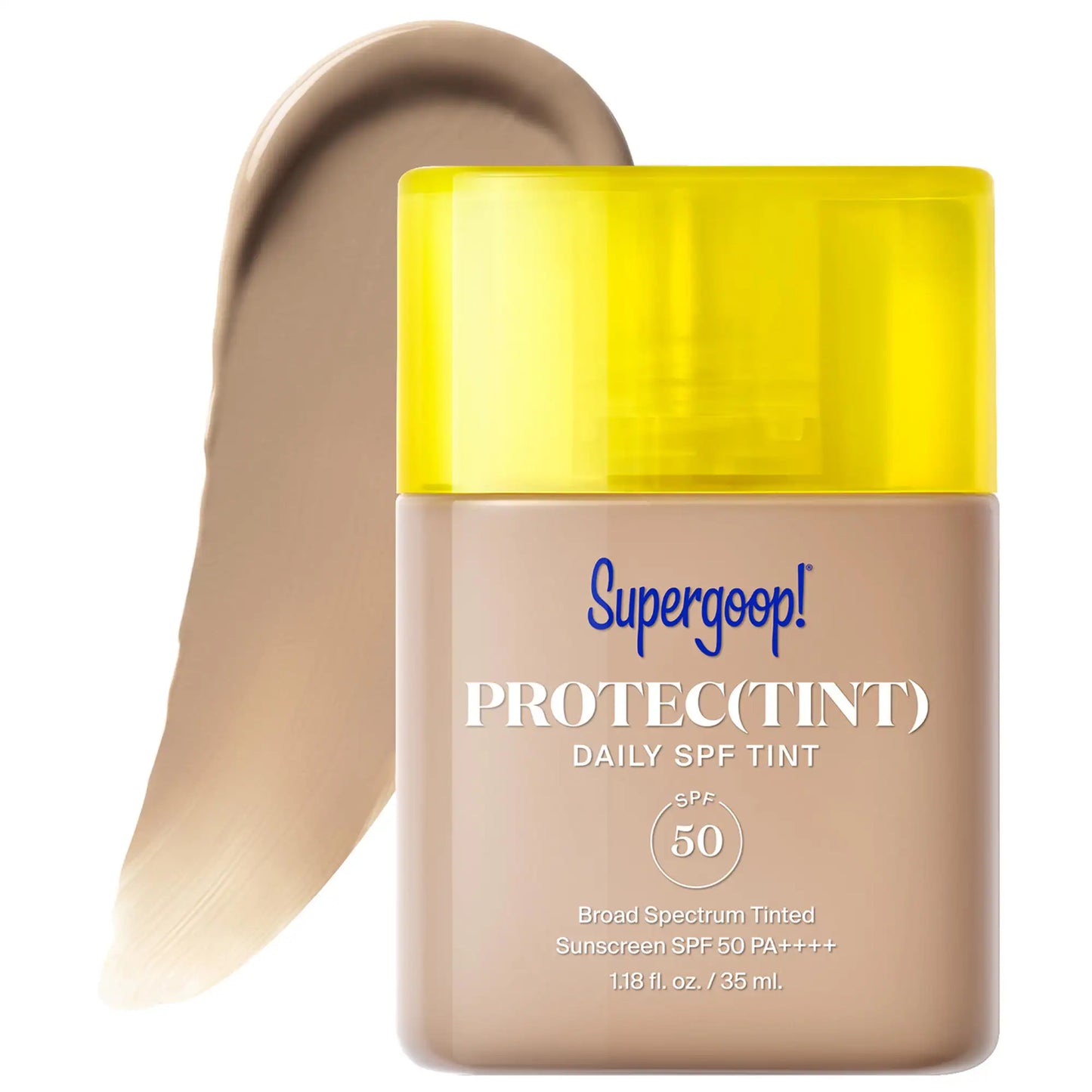 Protec(tint) Daily SPF Tint SPF 50 Sunscreen Skin Tint with Hyaluronic Acid and Ectoin